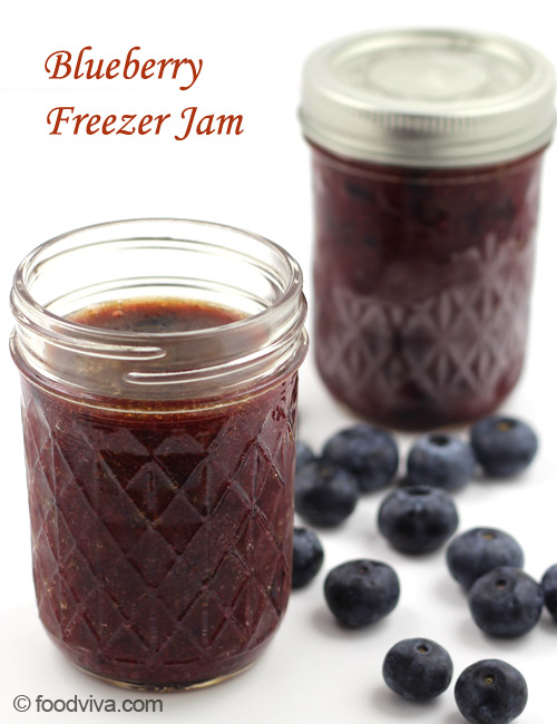 No Cook Blueberry Freezer Jam Recipe Instant Blueberry Freezer Jam Recipe with Pectin