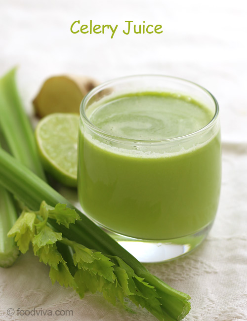 Celery Juice Recipe Low Calorie Juice for Weight Loss Diets