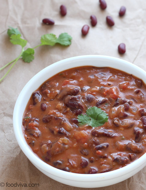 Rajma Masala Curry Recipe for Rajma Chawal - Red Kidney Beans Curry