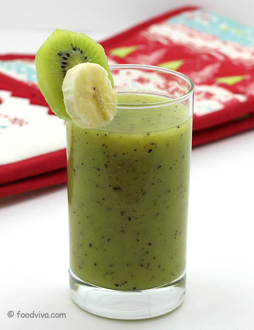 Banana Kiwi Smoothie Recipe - Tantalizing Smoothie with Orange Juice