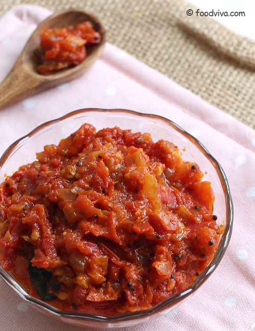 Thakkali Thokku Recipe - Spicy, Tangy South Indian Tomato Thokku