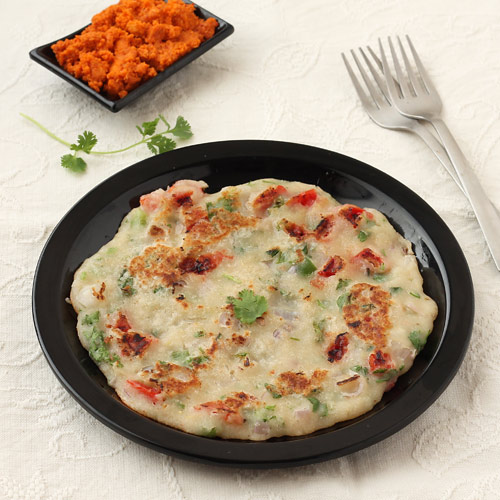 Rava Uttapam Recipe - Instant Suji Uttapam - With Step by Step Photos