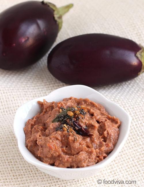 Brinjal Chutney Recipe - Smooth & Spicy South Indian Eggplant Chutney