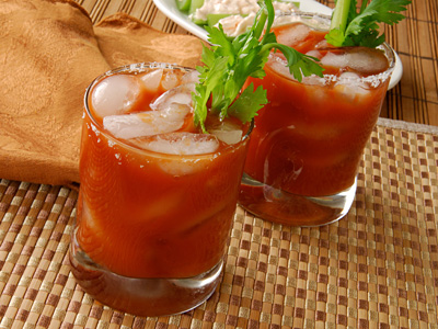 Bloody Mary Recipe Glasses