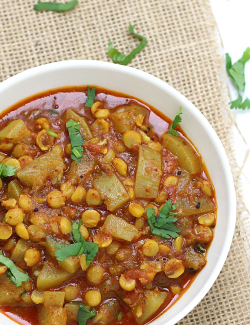 Lauki Curry with Chana Dal