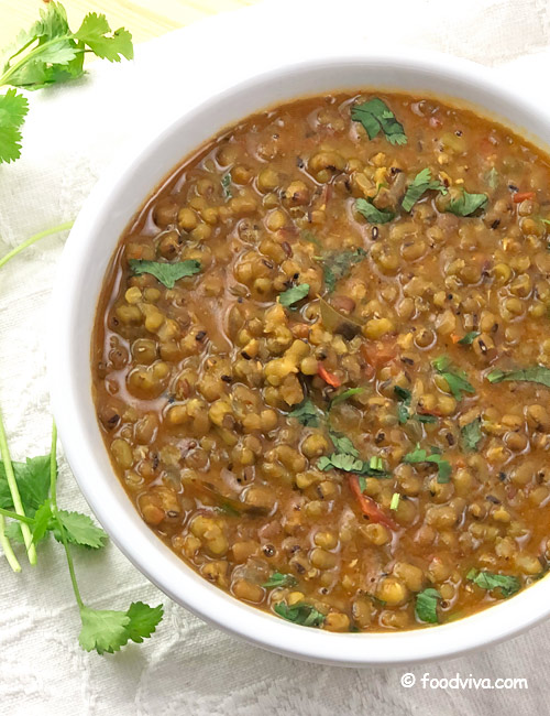 How to cook Whole Mung Dal Curry