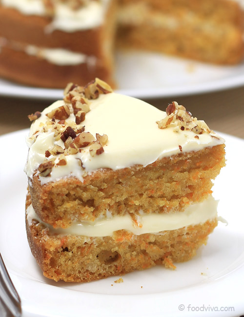 Healthy Carrot Cake Loaf with Cream Cheese Frosting - The Dietitian Feed