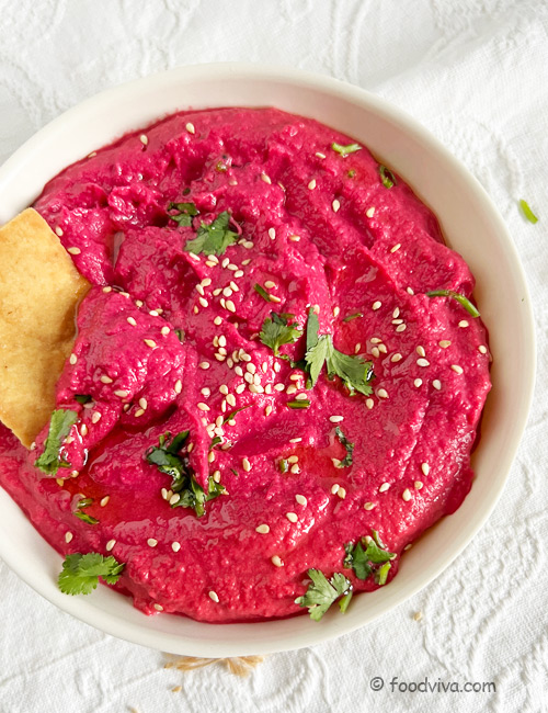How to Make Beet Hummus from scratch