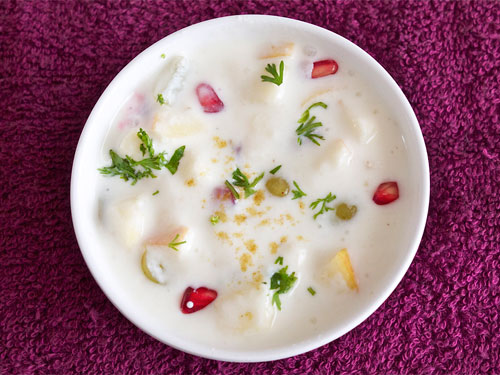 Mixed Fruit Raita Recipe, How To Make Raita