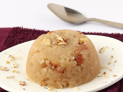 Suji ka Halwa Recipe - How to Make Rava Sheera - Sooji Halwa Without Milk