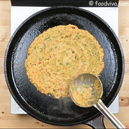 Moong Dal Chilla Recipe - with Mixed Vegetables - Kids Snack