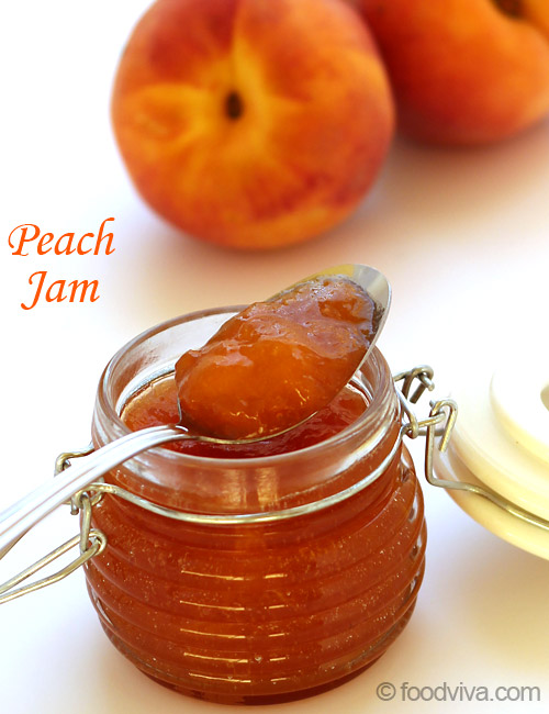 Peach Jam Recipe Without Pectin With Step By Step Photos