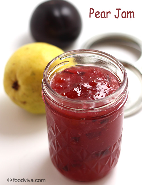 Homemade Pear Jam with Plum