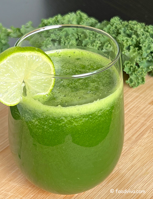 Kale Juice in a Blender