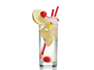 Raspberry Vodka Collins