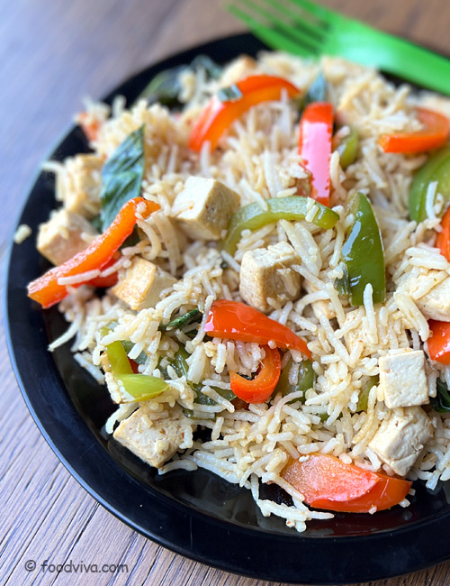 Thai Fried Rice with Red Curry Paste