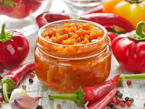 Tomato Chili Sauce Recipe - Hot & Spicy Tomato Sauce with Chillies and ...