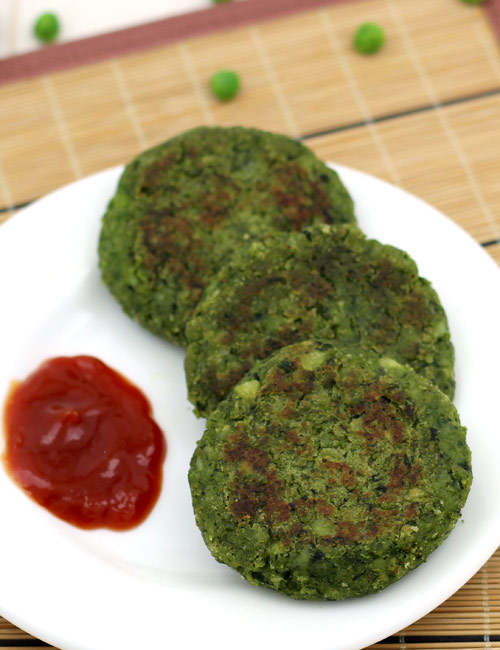 Spinach and Aloo Tikki