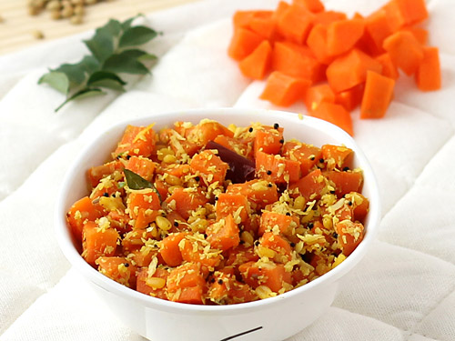 Gujarati-style carrot and cabbage stir-fry recipe