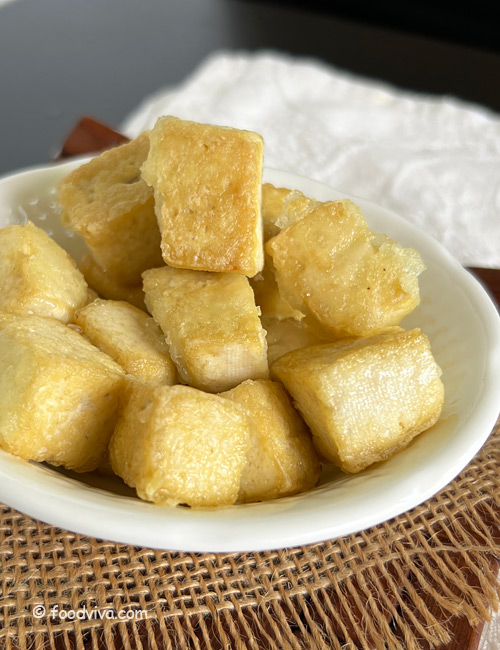 Crispy tofu in 10 minutes